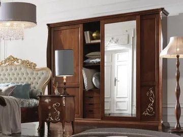 INCANTO - Solid wood wardrobe with drawers by Guerra Vanni - view 2